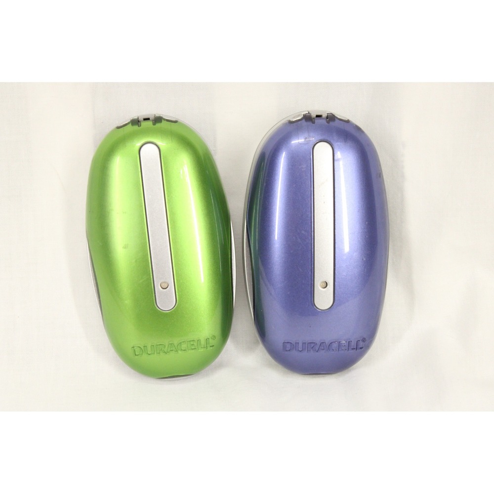 Duracell Battery Charger CEF-20 Lot of 2 Green Purple AA AAA NiMH Portable